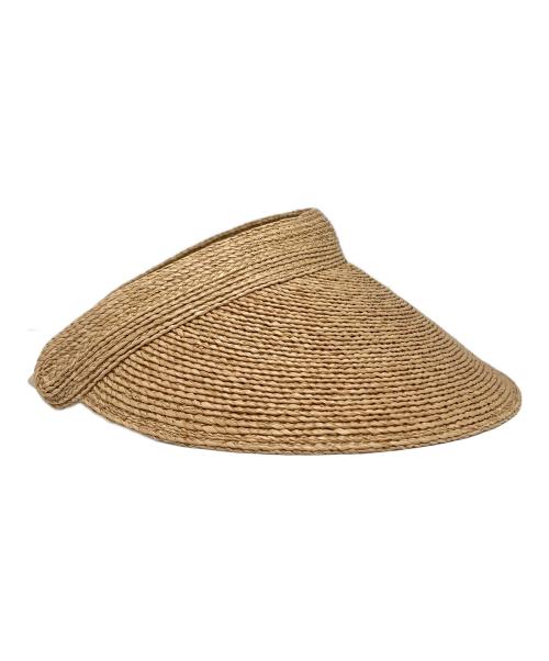 HELEN KAMINSKI（ヘレンカミンスキー）HELEN KAMINSKI (ヘレンカミンスキー) サンバイザー ベージュの古着・服飾アイテム