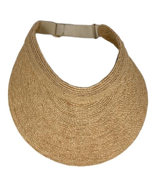 HELEN KAMINSKI（ヘレンカミンスキー）HELEN KAMINSKI (ヘレンカミンスキー) サンバイザー ベージュの古着・服飾アイテム