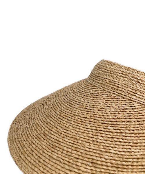 HELEN KAMINSKI（ヘレンカミンスキー）HELEN KAMINSKI (ヘレンカミンスキー) サンバイザー ベージュの古着・服飾アイテム