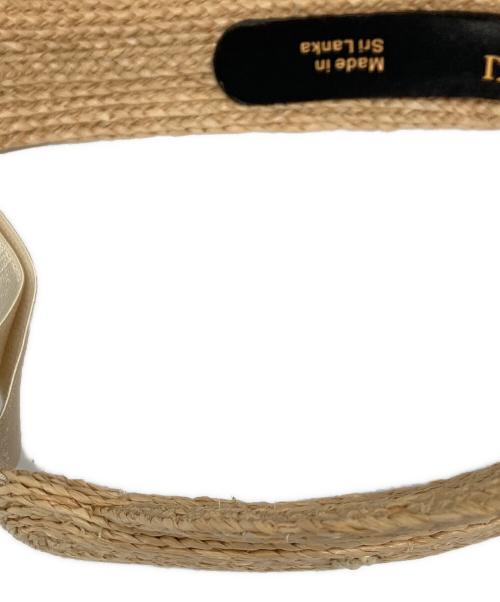 HELEN KAMINSKI（ヘレンカミンスキー）HELEN KAMINSKI (ヘレンカミンスキー) サンバイザー ベージュの古着・服飾アイテム