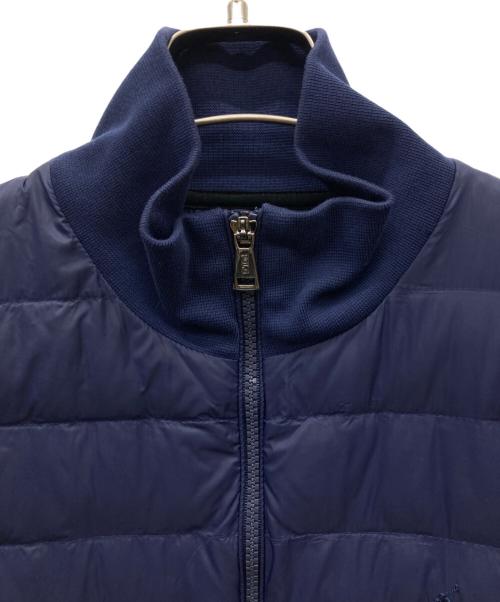 POLO RALPH LAUREN（ポロ・ラルフローレン）POLO RALPH LAUREN (ポロ・ラルフローレン) パデットコンビベスト ネイビー サイズ:Mの古着・服飾アイテム