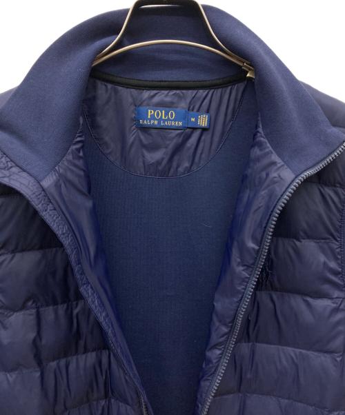 POLO RALPH LAUREN（ポロ・ラルフローレン）POLO RALPH LAUREN (ポロ・ラルフローレン) パデットコンビベスト ネイビー サイズ:Mの古着・服飾アイテム