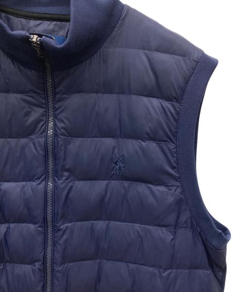 POLO RALPH LAUREN（ポロ・ラルフローレン）POLO RALPH LAUREN (ポロ・ラルフローレン) パデットコンビベスト ネイビー サイズ:Mの古着・服飾アイテム