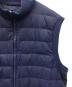 中古・古着 POLO RALPH LAUREN (ポロ・ラルフローレン) パデットコンビベスト ネイビー サイズ:M：7000円