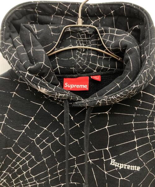 SUPREME（シュプリーム）SUPREME (シュプリーム) 16AW Spider Web Hooded Sweatshirt ブラック サイズ:Sの古着・服飾アイテム