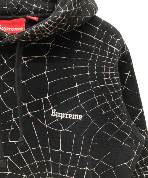SUPREME（シュプリーム）SUPREME (シュプリーム) 16AW Spider Web Hooded Sweatshirt ブラック サイズ:Sの古着・服飾アイテム
