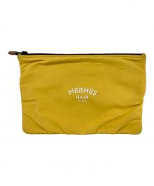 HERMES（エルメス）の古着「ネオバンGM エンボスロゴ ポーチ」｜イエロー