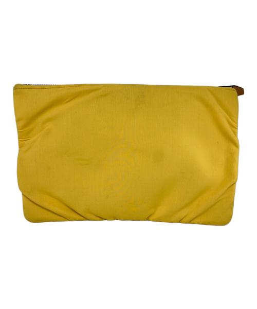 HERMES（エルメス）HERMES (エルメス) ネオバンGM エンボスロゴ ポーチ イエロー サイズ:記載なしの古着・服飾アイテム