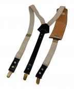 NICENESSナイスネス）の古着「サスペンダー」｜ブラック×ベージュ