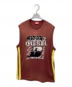 DIESELディーゼル）の古着「T-BISCO-STRIPE」｜ブラウン