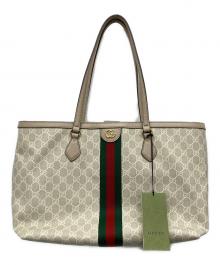 GUCCI（グッチ）の古着「オフィディア ミディアム トートバッグ」｜アイボリー×ベージュ