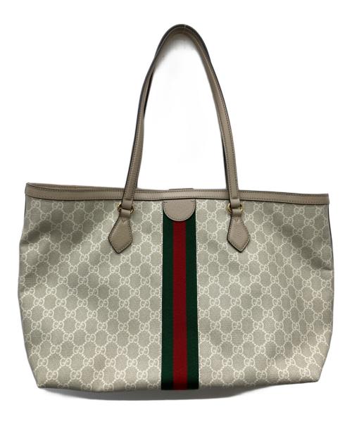 GUCCI（グッチ）GUCCI (グッチ) オフィディア ミディアム トートバッグ アイボリー×ベージュ サイズ:記載なしの古着・服飾アイテム
