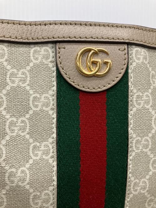 GUCCI（グッチ）GUCCI (グッチ) オフィディア ミディアム トートバッグ アイボリー×ベージュ サイズ:記載なしの古着・服飾アイテム