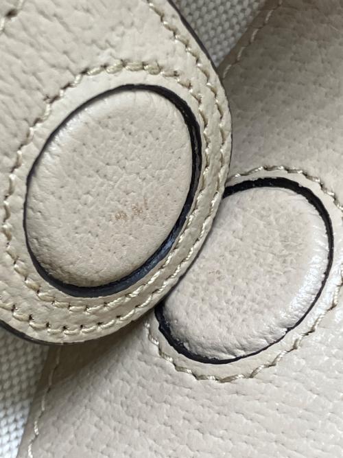 GUCCI（グッチ）GUCCI (グッチ) オフィディア ミディアム トートバッグ アイボリー×ベージュ サイズ:記載なしの古着・服飾アイテム