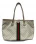 GUCCI (グッチ) オフィディア ミディアム トートバッグ アイボリー×ベージュ サイズ:記載なし：110000円