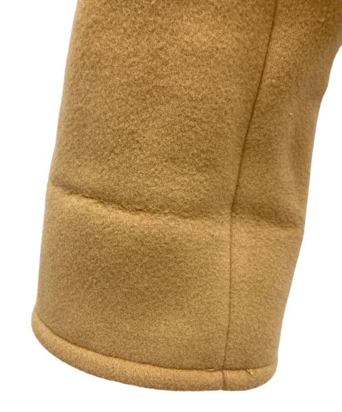patou（パトゥ）patou (パトゥ) ウール&カシミアブレンドリブウエストクロップドコート ブラウン サイズ:34の古着・服飾アイテム