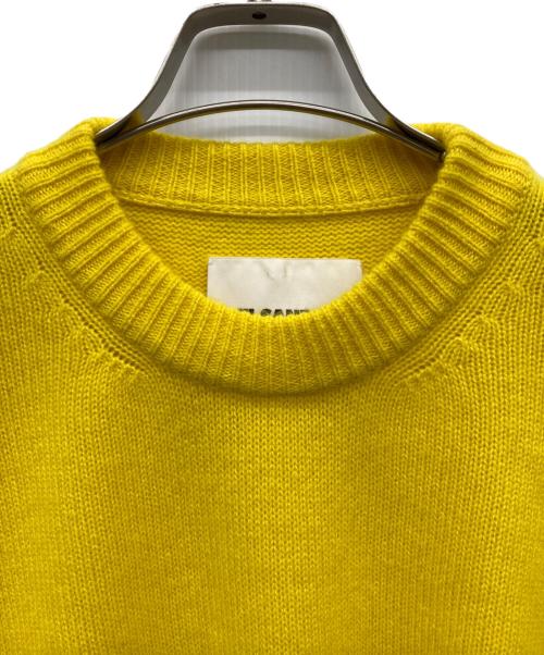 JIL SANDER（ジルサンダー）JIL SANDER (ジルサンダー) Cashmere Longsleeve Knit イエロー サイズ:44の古着・服飾アイテム