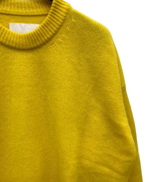 JIL SANDER（ジルサンダー）JIL SANDER (ジルサンダー) Cashmere Longsleeve Knit イエロー サイズ:44の古着・服飾アイテム