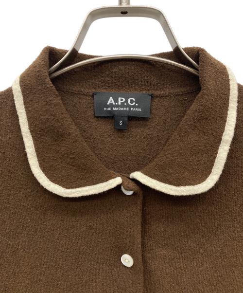 A.P.C.（アーペーセー）A.P.C. (アーペーセー) POLO MARGOTO JPS ブラウン サイズ:Sの古着・服飾アイテム