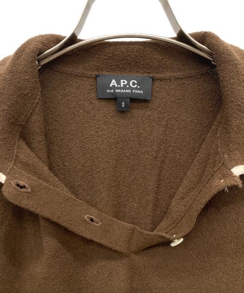 A.P.C.（アーペーセー）A.P.C. (アーペーセー) POLO MARGOTO JPS ブラウン サイズ:Sの古着・服飾アイテム