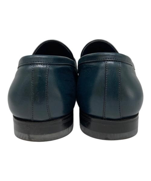 Santoni（サントーニ）Santoni (サントーニ) レザーローファー ネイビー サイズ:6 1/2の古着・服飾アイテム