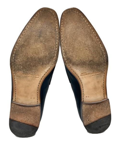Santoni（サントーニ）Santoni (サントーニ) レザーローファー ネイビー サイズ:6 1/2の古着・服飾アイテム