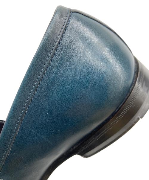 Santoni（サントーニ）Santoni (サントーニ) レザーローファー ネイビー サイズ:6 1/2の古着・服飾アイテム