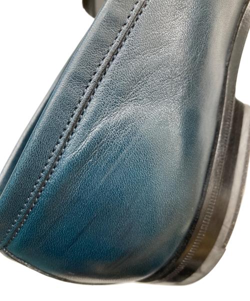 Santoni（サントーニ）Santoni (サントーニ) レザーローファー ネイビー サイズ:6 1/2の古着・服飾アイテム