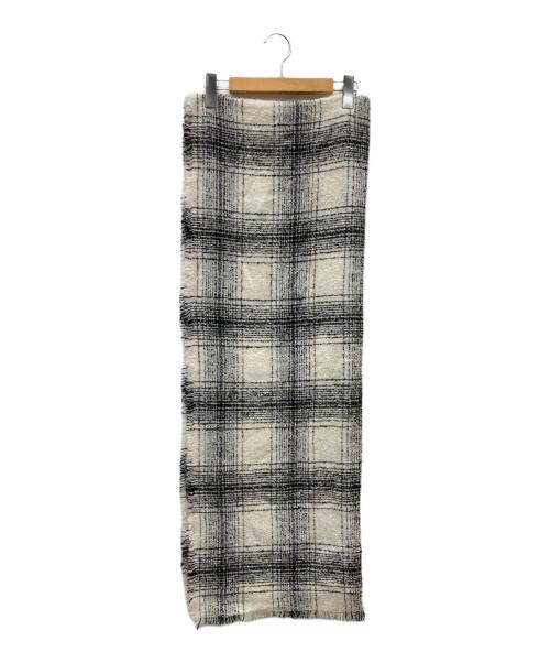 FALIERO SARTI（ファリエロサルティ）Faliero Sarti (ファリエロサルティ) ウールナイロン大判ストール アイボリー×ブラック サイズ:記載なし 未使用品の古着・服飾アイテム