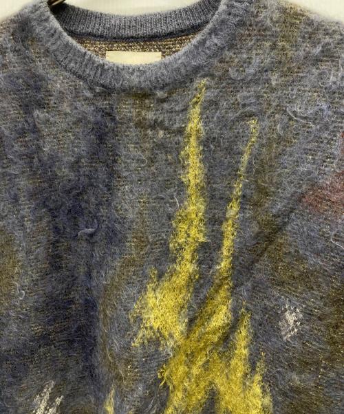 YOKE（ヨーク）YOKE (ヨーク) STILL JACQUARD CREWNECK パープル サイズ:2の古着・服飾アイテム
