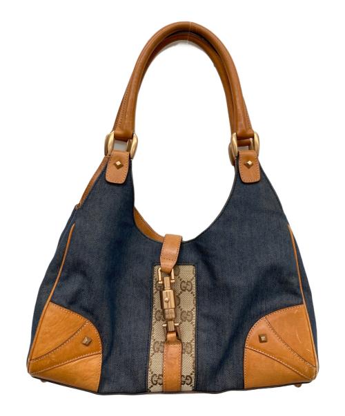 GUCCI（グッチ）GUCCI (グッチ) ニュージャッキー GGキャンバス デニム ネイビー サイズ:-の古着・服飾アイテム