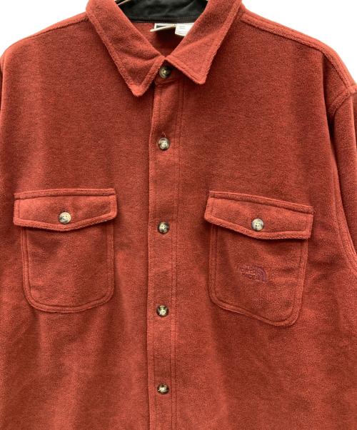 THE NORTH FACE（ザ ノース フェイス）THE NORTH FACE (ザ ノース フェイス) 00S BASE CAMP SHIRT レッド サイズ:Lの古着・服飾アイテム