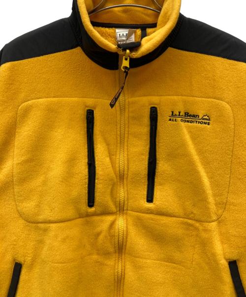 L.L.Bean（エルエルビーン）L.L.Bean (エルエルビーン) フリースジャケット イエロー×ブラック サイズ:XLの古着・服飾アイテム