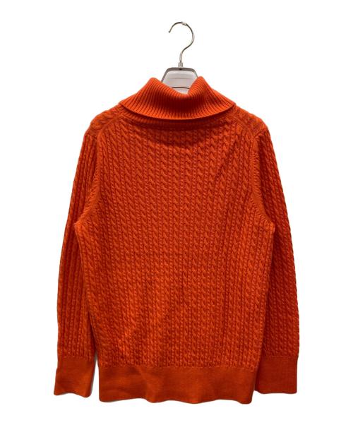 MACKINTOSH LONDON（マッキントッシュ ロンドン）MACKINTOSH LONDON (マッキントッシュ ロンドン) ウールミニケーブルニットプルオーバー オレンジ サイズ:Mの古着・服飾アイテム