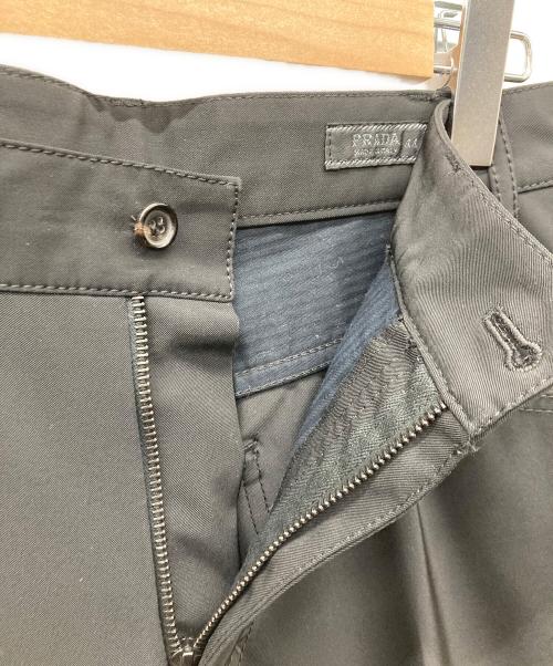 PRADA（プラダ）PRADA (プラダ) ストレッチセンタープレストラウザー ブラック サイズ:44の古着・服飾アイテム