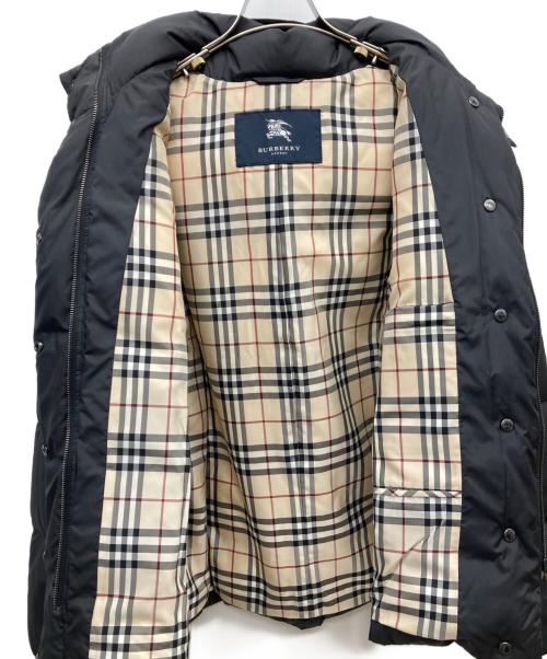 BURBERRY LONDON（バーバリーロンドン）BURBERRY LONDON (バーバリーロンドン) フーデッドダウンジャケット ブラック サイズ:38の古着・服飾アイテム
