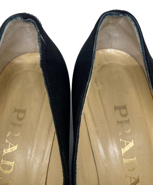 PRADA（プラダ）PRADA (プラダ) ヒールパンプス ブラック サイズ:36 1/2の古着・服飾アイテム