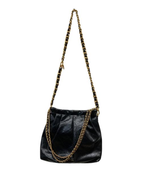 CHARLES & KEITH（チャールズアンドキース）CHARLES & KEITH (チャールズアンドキース) ドゥオ ブレードチェーンハンドルホーボーバッグ ブラックの古着・服飾アイテム