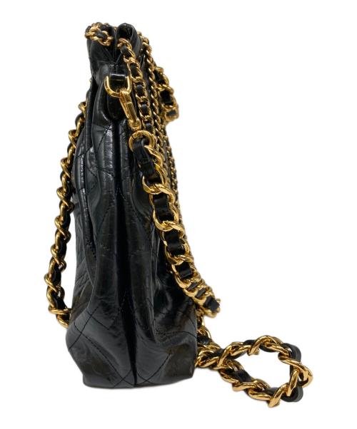 CHARLES & KEITH（チャールズアンドキース）CHARLES & KEITH (チャールズアンドキース) ドゥオ ブレードチェーンハンドルホーボーバッグ ブラックの古着・服飾アイテム