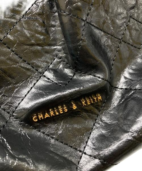 CHARLES & KEITH（チャールズアンドキース）CHARLES & KEITH (チャールズアンドキース) ドゥオ ブレードチェーンハンドルホーボーバッグ ブラックの古着・服飾アイテム