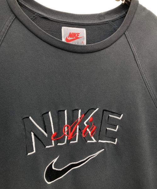 NIKE（ナイキ）NIKE (ナイキ) 90s ラグランスウェット ブラック サイズ:Lの古着・服飾アイテム