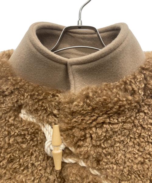 HYKE（ハイク）HYKE (ハイク) 25AW DOUBLE FACE FAUX SHEARLING DUFFEL JACKET ベージュ サイズ:1の古着・服飾アイテム