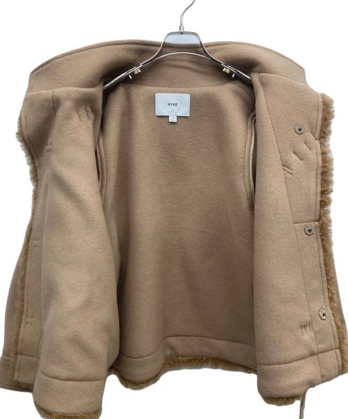 HYKE（ハイク）HYKE (ハイク) 25AW DOUBLE FACE FAUX SHEARLING DUFFEL JACKET ベージュ サイズ:1の古着・服飾アイテム