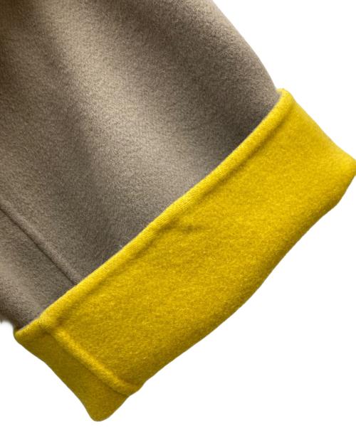 UNITED ARROWS（ユナイテッドアローズ）UNITED ARROWS (ユナイテッドアローズ) UBCMD リバーバイカラーコート グレー×イエロー サイズ:38の古着・服飾アイテム