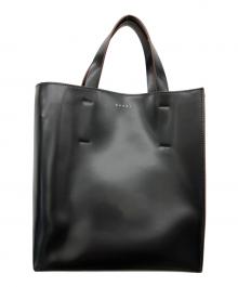 MARNI（マルニ）の古着「MUSEO ロゴストラップスモールバッグ」｜ブラック