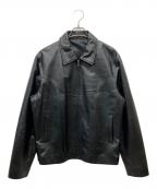 舶来堂ハクライドウ）の古着「カウレザーウエスタンジャケット」｜ブラック