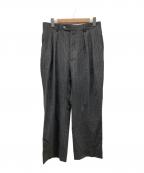 NEATニート）の古着「ツータックストライプパンツ」｜グレー