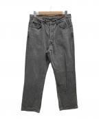 MARKAマーカ）の古着「SHOE CUT JEANS」｜ブラック