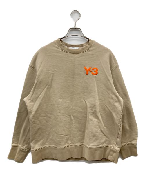 Y-3（ワイスリー）Y-3 (ワイスリー) M CLASSIC CHEST LOGO CREW SWEATSHIRT ベージュ サイズ:Sの古着・服飾アイテム