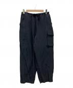 BLURHMSブラームス）の古着「25SS Rayon Nylon Silk Side Seamless 4P Pants」｜ネイビー